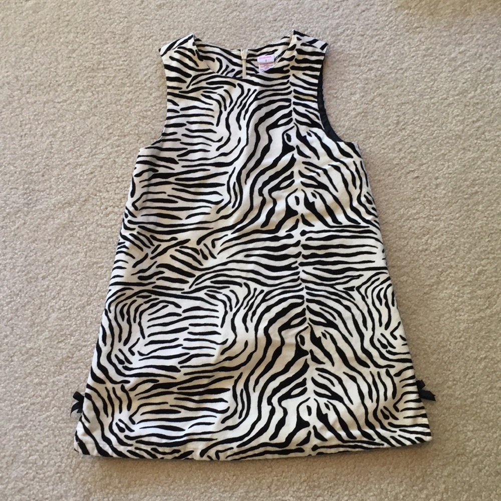 EUC Gymboree zebra striped dress